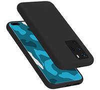 Cadorabo Custodia compatibile con Huawei P40 PRO / P40 PRO+ Custodia in silicone per P40 PRO Case in silicone liquido - antiurto sottile TPU protettiva per Huawei P40 PRO - nero liquido