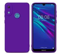Cadorabo Custodia compatibile con Huawei Y6 2019 in FLUID VIOLA SCURO - Coperchio protettivo in silicone TPU flessibile
