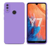 Cadorabo Custodia compatibile con Huawei Y7 2019 / Y7 PRIME 2019 in FLUID VIOLA CHIARO - Coperchio protettivo in silicone TPU flessibile