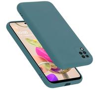 Cadorabo Custodia compatibile con LG K42 in LIQUID VERDE - Coperchio protettivo in silicone TPU flessibile