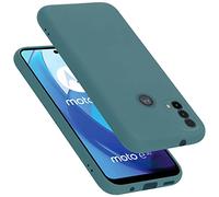 Cadorabo Custodia compatibile con Motorola MOTO E20 / E30 / E40 in LIQUID VERDE - Coperchio protettivo in silicone TPU flessibile