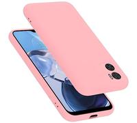 Cadorabo Custodia compatibile con Motorola MOTO E22 / E22i in LIQUID ROSA - Coperchio protettivo in silicone TPU flessibile