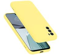 Cadorabo Custodia compatibile con Motorola MOTO G62 5G in LIQUID GIALLO - Coperchio protettivo in silicone TPU flessibile