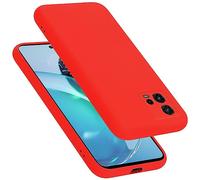 Cadorabo Custodia compatibile con Motorola MOTO G72 in LIQUID ROSSO - Coperchio protettivo in silicone TPU flessibile
