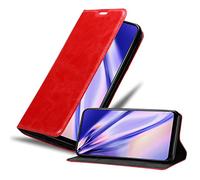 Cadorabo Custodia compatibile con OnePlus Nord CE 2 5G in ROSSO MELA - Coperchio protettiva con chiusura magnetica, funzione stand e tasca per le carte