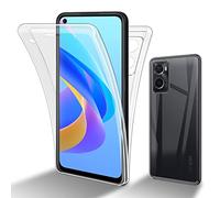 Cadorabo Custodia compatibile con Oppo A36 / A76 in TRANSPARENTE - 360° Full Body Copertura protettiva - Protezione anteriore e posteriore, protezione a tutto tondo con protezione del display