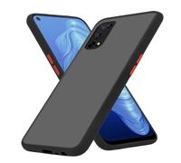 Cadorabo Custodia compatibile con Realme 7 5G in Nero Opaco - Coperchio protettivo ibrido con interno in silicone TPU e retro in plastica opaca