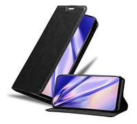 Cadorabo Custodia compatibile con Realme 8 4G / 8 PRO in NERO DI NOTTE - Coperchio protettiva con chiusura magnetica, funzione stand e tasca per le carte