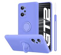 Cadorabo Custodia compatibile con Realme GT 2 / GT Neo 2 in LIQUID LILA CHIARO - Coperchio protettivo in silicone TPU flessibile con anello