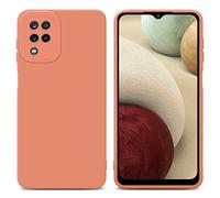 Cadorabo Custodia compatibile con Samsung Galaxy A12 / M12 in FLUID ARANCIONE CHIARO - Coperchio protettivo in silicone TPU flessibile