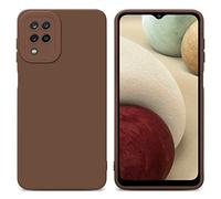 Cadorabo Custodia compatibile con Samsung Galaxy A12 / M12 in FLUID MARRONE - Coperchio protettivo in silicone TPU flessibile