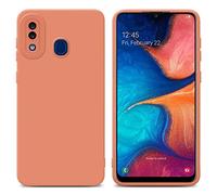 Cadorabo Custodia compatibile con Samsung Galaxy A20 / A30 / M10s in FLUID ARANCIONE CHIARO - Coperchio protettivo in silicone TPU flessibile