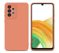 Cadorabo Custodia compatibile con Samsung Galaxy A32 4G in FLUID ARANCIONE CHIARO - Coperchio protettivo in silicone TPU flessibile