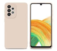 Cadorabo Custodia compatibile con Samsung Galaxy A32 4G in FLUID CREMA - Coperchio protettivo in silicone TPU flessibile