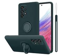 Cadorabo Custodia compatibile con Samsung Galaxy A53 5G in LIQUID VERDE - Coperchio protettivo in silicone TPU flessibile con anello