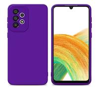 Cadorabo Custodia compatibile con Samsung Galaxy A72 4G / 5G in FLUID VIOLA SCURO - Coperchio protettivo in silicone TPU flessibile