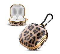 Cadorabo Custodia compatibile con Samsung Galaxy Buds PRO/LIVE/Buds 2 - Design Leopardo - Custodia protettiva per cuffie portatili IMD Case