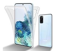 Cadorabo Custodia compatibile con Samsung Galaxy S20 FE in TRANSPARENTE - Custodia per cellulare completa a 360° Protezione anteriore e posteriore Protezione a tutto tondo con protezione dello schermo