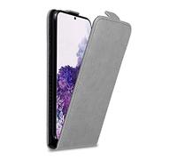 Cadorabo Custodia compatibile con Samsung Galaxy S20 in GRIGIO TITANIO - Protezione in Stile Flip con Chiusura Magnetica - Case Cover Wallet Book Etui