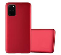 Cadorabo Custodia compatibile con Samsung Galaxy S20 PLUS in ROSSO METALLICO - Morbida Cover Protettiva Sottile di Silicone TPU con Bordo Protezione - Ultra Slim Case Antiurto Gel Back Bumper Guscio