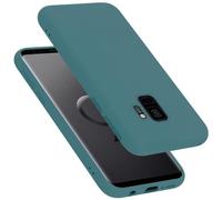 Cadorabo Custodia Compatibile con Samsung Galaxy S9 in Liquid Verde - Morbida Cover Protettiva Sottile di Silicone TPU con Bordo Protezione - Ultra Slim Case Antiurto Gel Back Bumper Guscio