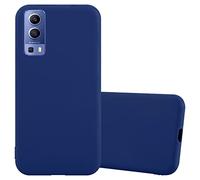 Cadorabo Custodia compatibile con Vivo Y52 5G / Y72 5G in CANDY BLU SCURO - Morbida Cover Protettiva Sottile di Silicone TPU con Bordo Protezione - Ultra Slim Back Case Bumper
