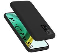 Cadorabo Custodia compatibile con Xiaomi Mi 10T / 10T Pro in LIQUID NERO - Morbida Cover Protettiva Sottile di Silicone TPU con Bordo Protezione - Ultra Slim Case Antiurto Gel Back Bumper Guscio