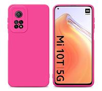 Cadorabo Custodia compatibile con Xiaomi Mi 10T / Mi 10T PRO in FLUID HOTPINK - Coperchio protettivo in silicone TPU flessibile