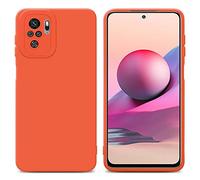 CADORABO in gel di silicone TPU flessibile Custodia per Xiaomi RedMi NOTE 10 4G / RedMi NOTE 11 4G, FLUID ARANCIONE