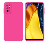 Cadorabo Custodia compatibile con Xiaomi RedMi NOTE 10 5G / POCO M3 PRO 5G in FLUID HOTPINK - Coperchio protettivo in silicone TPU flessibile
