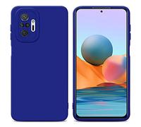 Cadorabo Custodia compatibile con Xiaomi RedMi NOTE 10 PRO in FLUID BLU - Coperchio protettivo in silicone TPU flessibile