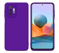 Cadorabo Custodia compatibile con Xiaomi RedMi NOTE 10 PRO in FLUID VIOLA SCURO - Coperchio protettivo in silicone TPU flessibile