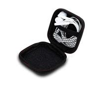 Cadorabo Custodia Cuffie in Nero - Custodia Angolare in Tessuto Indeformabile, con Tasca Retinata e Zip per Tappi per Orecchie, Auricolari, Cuffie in-Ear e Altro Ancora - Case Cover Etui