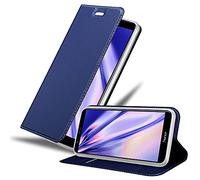 Cadorabo Custodia Libro compatibile con Honor 7X in CLASSY BLU SCURO - con Vani di Carte, Funzione Stand e Chiusura Magnetica - Portafoglio Cover Case Wallet Book Etui Protezione