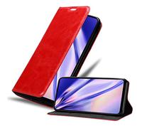 Cadorabo Custodia Libro compatibile con Motorola One Fusion+ in ROSSO MELA - con Vani di Carte, Funzione Stand e Chiusura Magnetica - Portafoglio Cover Case Wallet Book Etui Protezione
