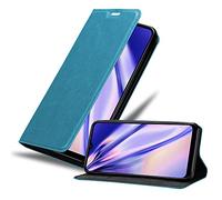 Cadorabo Custodia Libro compatibile con Samsung Galaxy A12 / M12 in TURCHESE PETROLIO - con Vani di Carte, Funzione Stand e Chiusura Magnetica - Portafoglio Cover Case Wallet Book Etui Protezione