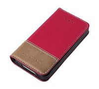 Cadorabo Custodia Libro per Apple iPhone 4 / iPhone 4S in Rosso Marrone - con Vani di Carte, Funzione Stand e Chiusura Magnetica - Portafoglio Cover Case Wallet Book Etui Protezione