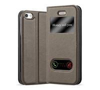 Cadorabo Custodia Libro per Apple iPhone 5 / iPhone 5S / iPhone SE in BRUNO PIETRA - con Funzione Stand e Chiusura Magnetica - Portafoglio Cover Case Wallet Book Etui Protezione
