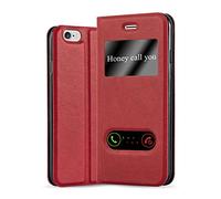 Cadorabo Custodia Libro per Apple iPhone 6 PLUS/iPhone 6S PLUS in ROSSO ZAFFERANO - con Funzione Stand e Chiusura Magnetica - Portafoglio Cover Case Wallet Book Etui Protezione