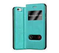 Cadorabo Custodia Libro per Apple iPhone 6 PLUS/iPhone 6S PLUS in TURCHESE MENTA - con Funzione Stand e Chiusura Magnetica - Portafoglio Cover Case Wallet Book Etui Protezione