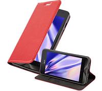 Cadorabo Custodia Libro per ASUS ZenFone 5 2014 in Rosso Mela - con Vani di Carte, Funzione Stand e Chiusura Magnetica - Portafoglio Cover Case Wallet Book Etui Protezione
