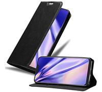 Cadorabo Custodia Libro per Asus ZenFone 5Z in NERO DI NOTTE - con Vani di Carte, Funzione Stand e Chiusura Magnetica - Portafoglio Cover Case Wallet Book Etui Protezione