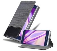 Cadorabo Custodia Libro per Honor 6C PRO in GRIGIO NERO - con Vani di Carte, Funzione Stand e Chiusura Magnetica - Portafoglio Cover Case Wallet Book Etui Protezione