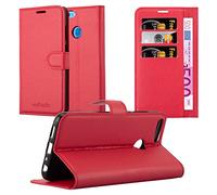 Cadorabo Custodia Libro per Honor 9 LITE in ROSSO CARMINIO - con Vani di Carte, Funzione Stand e Chiusura Magnetica - Portafoglio Cover Case Wallet Book Etui Protezione