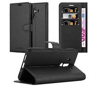 Cadorabo Custodia Libro per Huawei MATE 10 PRO in NERO CARBONE - con Vani di Carte, Funzione Stand e Chiusura Magnetica - Portafoglio Cover Case Wallet Book Etui Protezione
