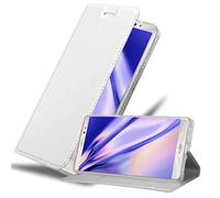 Cadorabo Custodia Libro per Huawei MATE 8 in CLASSY ARGENTO - con Vani di Carte, Funzione Stand e Chiusura Magnetica - Portafoglio Cover Case Wallet Book Etui Protezione