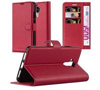 Cadorabo Custodia Libro per Huawei MATE 9 in ROSSO CARMINIO - con Vani di Carte, Funzione Stand e Chiusura Magnetica - Portafoglio Cover Case Wallet Book Etui Protezione