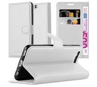 Cadorabo Custodia Libro per Huawei P10 in BIANCO FUMO - con Vani di Carte, Funzione Stand e Chiusura Magnetica - Portafoglio Cover Case Wallet Book Etui Protezione