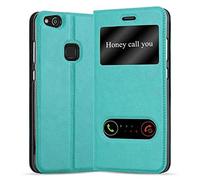 Cadorabo Custodia Libro per Huawei P10 LITE in TURCHESE MENTA - con Funzione Stand e Chiusura Magnetica - Portafoglio Cover Case Wallet Book Etui Protezione