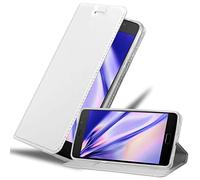 Cadorabo Custodia Libro per Lenovo P2 in CLASSY ARGENTO - con Vani di Carte, Funzione Stand e Chiusura Magnetica - Portafoglio Cover Case Wallet Book Etui Protezione